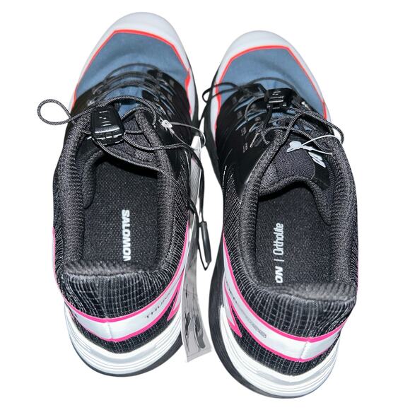 Salomon Womens Size 8 Thundercross Trail Running Shoe Black/Bersea/Pink F&F Ship - Picture 5 of 7